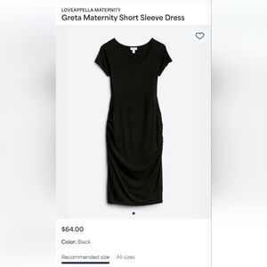 Loveappella Maternity Greta Maternity Short Sleeve Dress